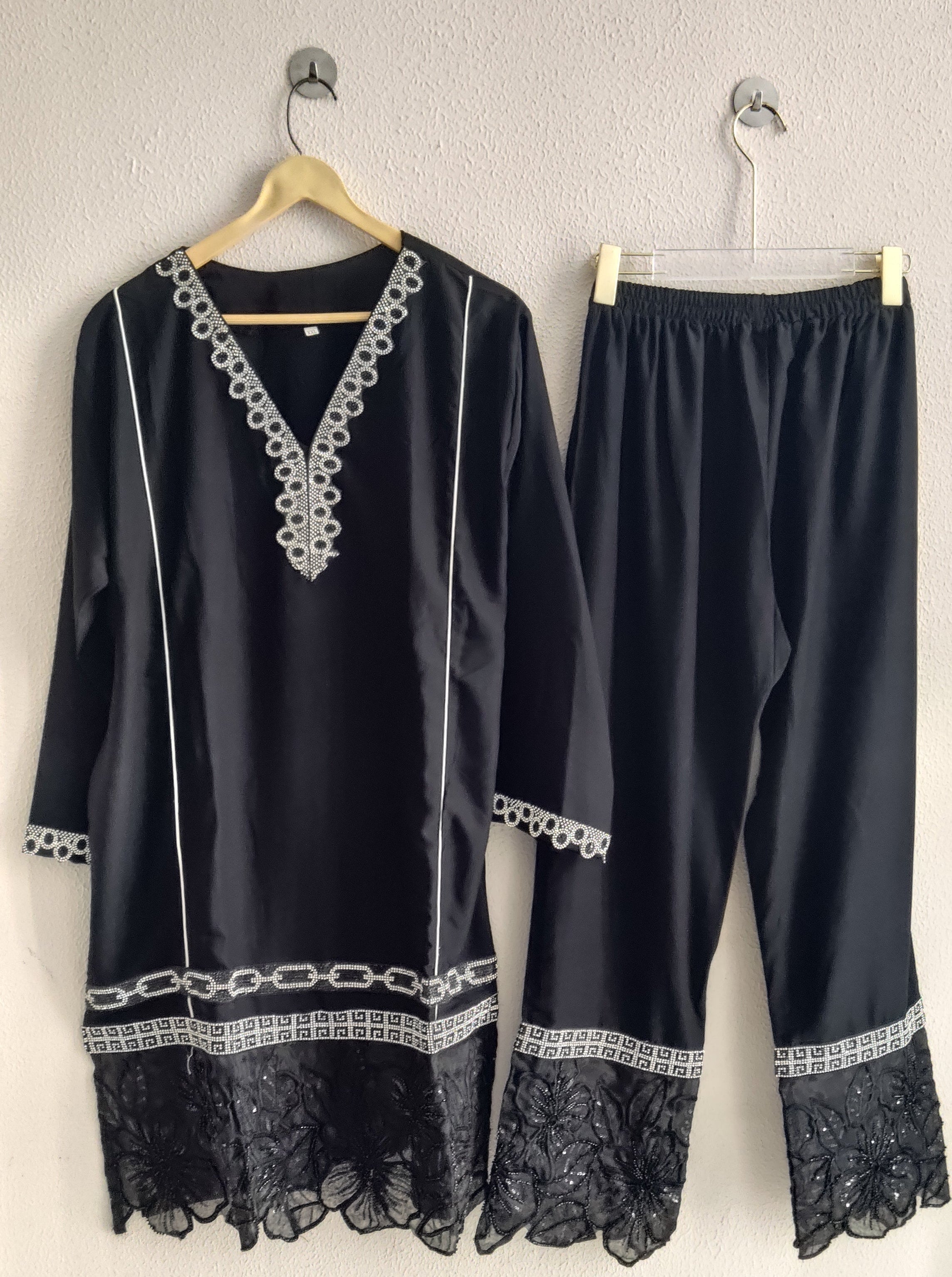 Nusrat Black Coordset