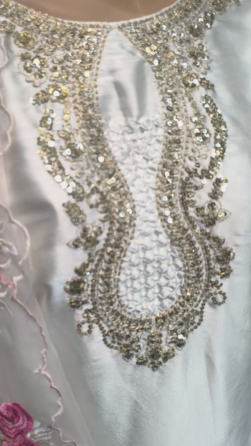 Viral Farshi  Suit (Floral Embroidery)